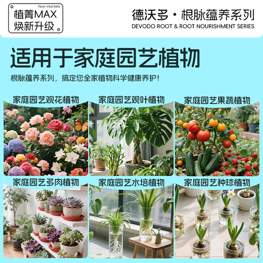 Dewoduo plant nutrient solution universal hydroponic green plant flower potted flower fertilizer money tree orchid liquid fertilizer 600ml