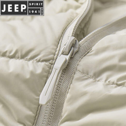 JEEP SPIRIT winter new down jacket for men and women couples hooded thickened white duck down windproof and warm quality down autumn and winter jacket men's black L