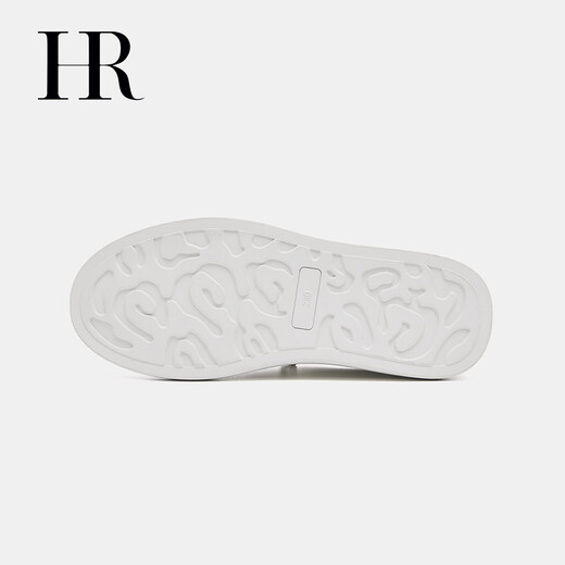 HR Helena women's shoes 2026 spring new fashion versatile commuter sneakers casual and comfortable genuine leather white shoes white 35