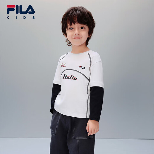 FILA Children's Clothing Long T Category 2026 Spring Boys Long Sleeve T-Shirt