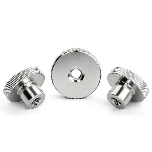ROCCPS304 stainless steel high head knurled hand screw nut DIN466 step blind hole nut sleeve fastener M2-M10 M2.5x outer diameter 10x5.5 (through hole) 5 pieces