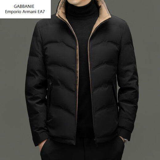 Emporio Armani EA7 Armani 2026 winter new down jacket men's casual solid color stand-up collar white duck down warm down middle-aged men gray M 170