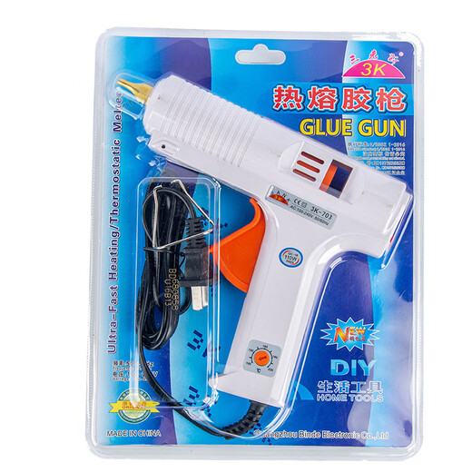 Oluoxun 3k703 white temperature-adjustable hot melt glue gun 11mm large hot melt glue stick distribution and wholesale This glue gun is suitable for 11MM glue sticks