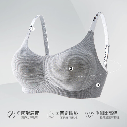 猫人女士内衣女【可外穿运动内衣】小胸聚拢不空杯无痕隐形文胸罩夏薄