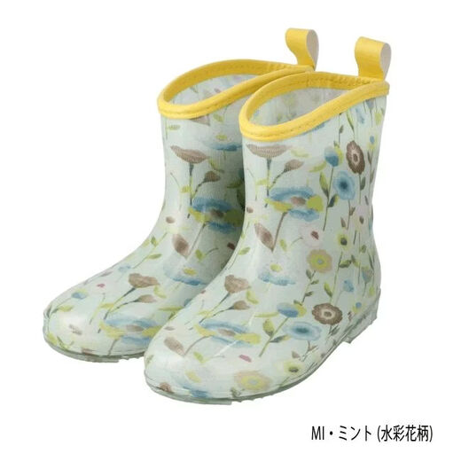 MIKIHOUSE Toddler Shoes Rapochet Rain Boots (15cm-20cm) Children's Long Boots Rain Shoes Waterproof Japan Direct Mail LK Light Pink (Swan Pattern) 16cm (6.4)