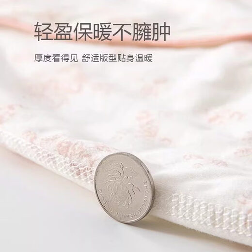 JOYNCLEON Newborn baby jumpsuit winter quilted warm crawling suit for men and women baby sweater infant and toddler outing suit 40g quilted onesie with flowers 73cm 6-9 months recommended weight 7.2-9kg