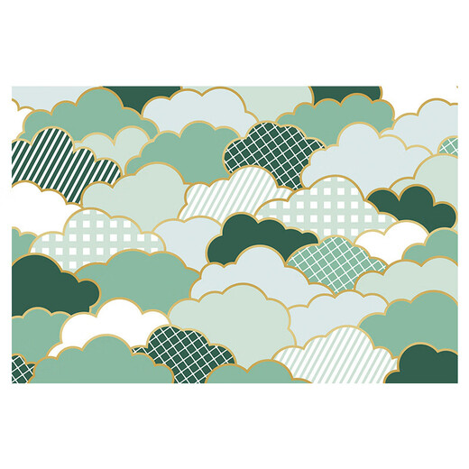 Yonghuan entry floor mat, outdoor stain-resistant foot mat, wire loop, entry door mat, home entrance anti-slip carpet, Chuanlin green horizontal version 120x240cm