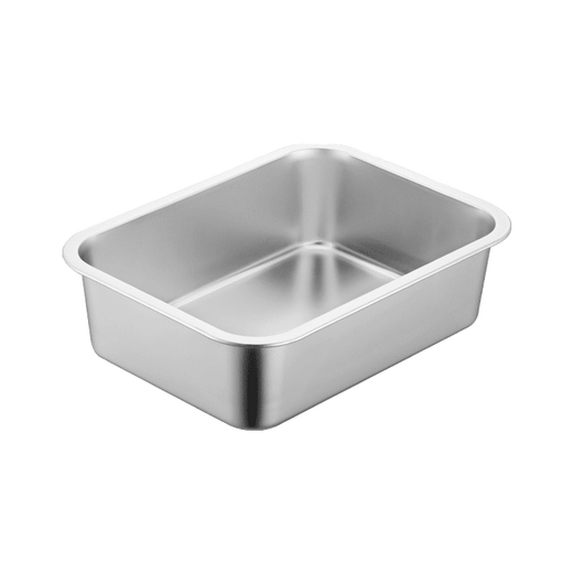 Huaguang (HG) quality same style 304 stainless steel flat bottom square basin tray commercial canteen restaurant dish plate grilled fish plate barbecue plate marinated 36x27x20cm ultra thick flat bottom deep plate