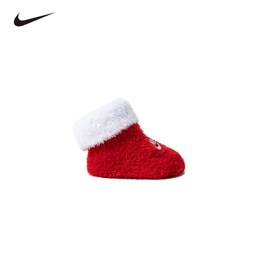 NIKE Nike men's and women's baby socks winter children's warm toddler socks are stable and not easy to fall off college red 0-6 months 0/6M