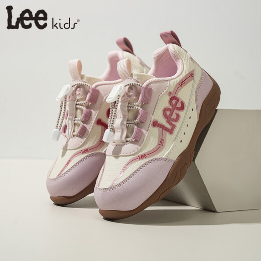 LEE KIDS children's shoes spring new children's non-slip running shoes girls versatile casual sports shoes boys and girls pink 26