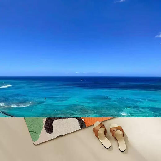 Yusenyi Cartoon Bathroom Floor Mat Non-slip Foot Mat Diatom Mud Water Absorbent Quick-drying Dry Soft Pad Powder Room Home Toilet Door Cute Muppet B Square Diatom Cloth 50x80cm (Hot-Selling Model)