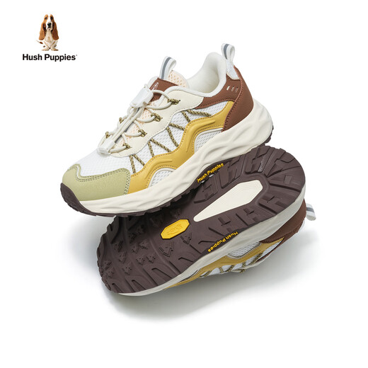 Hush Puppies Children's Shoes Children's Sports Shoes New Girls' Dad's Shoes Boys' Mesh Breathable Outdoor Mountaineering Casual Shoes for Middle and Large Children HP6605008 Wild Yellow 29