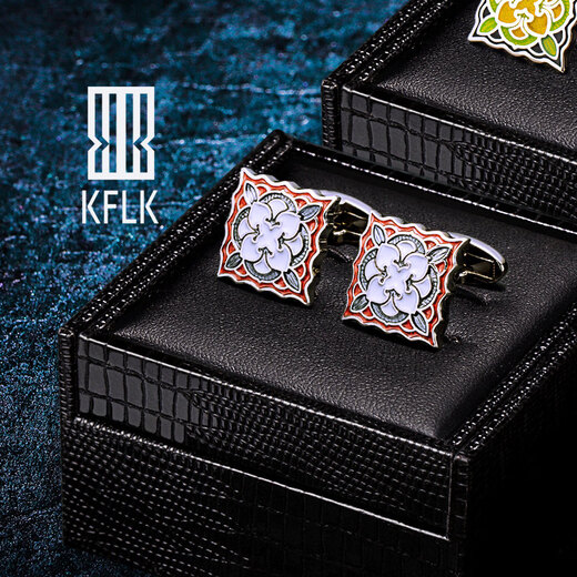 KFLK enamel French shirt cufflinks men's light luxury custom shirt cuff buttons gift cufflinks Cufflinks F803