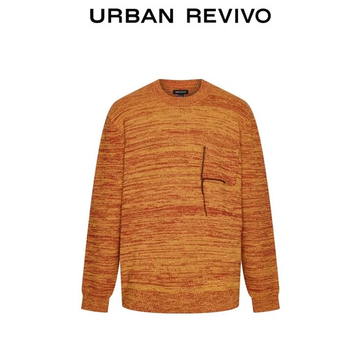 UR2026 Spring New Men's Casual Retro Contrast Pocket Cotton Sweater UML960008 Multicolor S