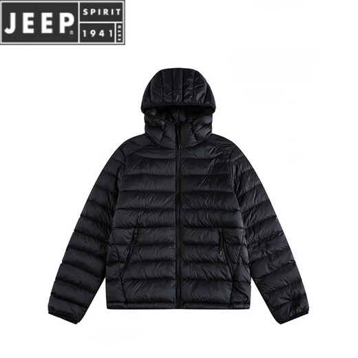 JEEP SPIRIT冬季新款90白鸭绒排骨轻薄羽绒服男三防情侣保暖休闲内胆外套 浅蓝色 2XL
