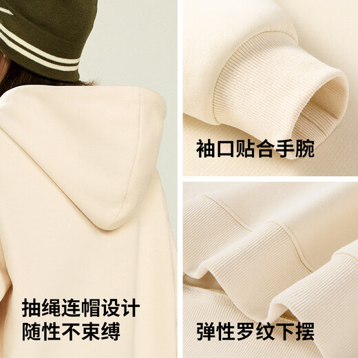 Jeanswest Early Spring Hooded Sweatshirt Men's Heavyweight Stiff Top 2026 New Versatile Commuting Skin Friendly Casual Undershirt Men White Gray (Great Kung Fu Lion Wake) S (165) (Strict Quality Control)