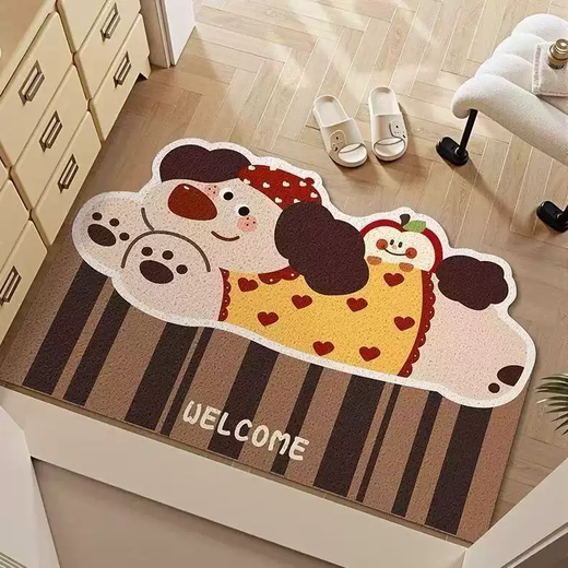 Yusenyi Cartoon Carpet Carpet for Entrance Door Carpet Entry Door Foot Mat Home Entrance Door Wire Circle Floor Mat Available Xiangyun 120cmx160cm Horizontal Version Vertical Version Order Remarks