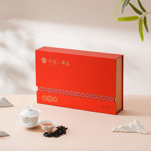 1392 Industria del té de Tianchi [Las montañas de primavera son como dai] Phoenix Single Cong Tea Milan Fragance Duck Shit Fragance Doble Par Resal Té Regalo Chaozhou Single Cong Té Milan Fragancia Fragancia Doble Par de pares 168G*1 Caja