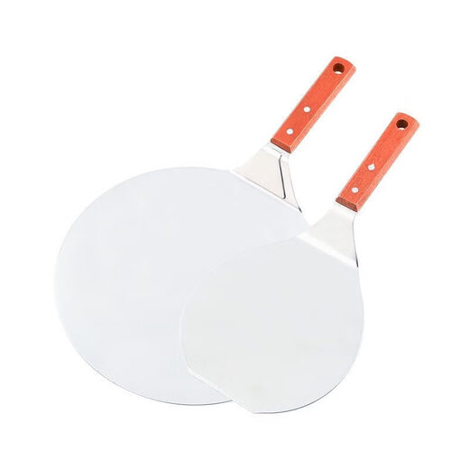 Vocadi pizza shovel stainless steel round baking tool wooden handle pizza shovel cheese shovel pizza 10-inch pizza shovel
