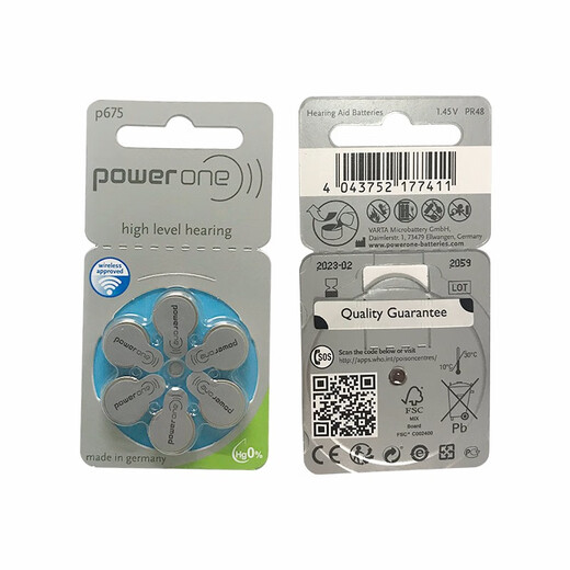 Fengli Hörgeräte Original -Batterie für ältere Leistung P675 Modell One Board