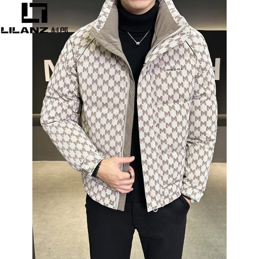Мужской пуховик LILANZ, зима 2025, новый модный брендовый модный высококачественный красивый легкий теплый и морозостойкий мужской пуховик зеленого цвета L