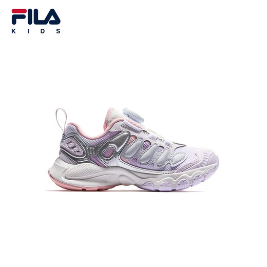 FILA Children's Shoes Running Shoes 2026 Spring New Men's and Women's Sports Shoes Mushroom Shoes Lilac/Orchid Purple-OW 25