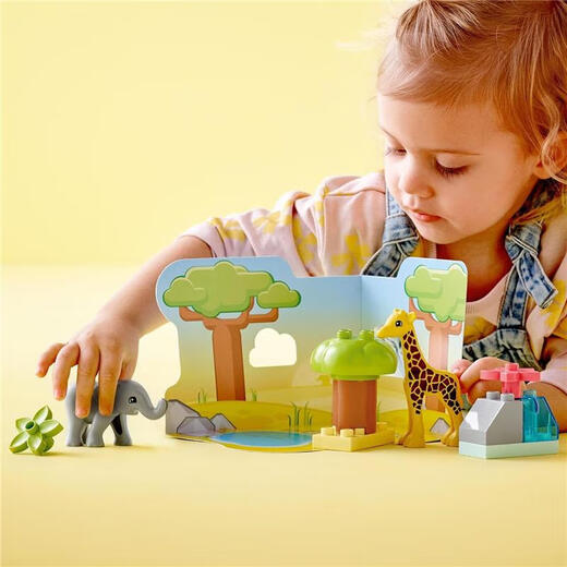 LEGO (LEGO) LEGO (LEGO) [Japan Direct Mail] Bausteine ​​und Spielzeug Debao Big Grain Serie Frühaufnahme und Bildung Afrikanische Tiere 10971