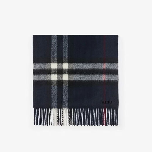 BURBERRY gift scarf for men and women plaid cashmere scarf ink