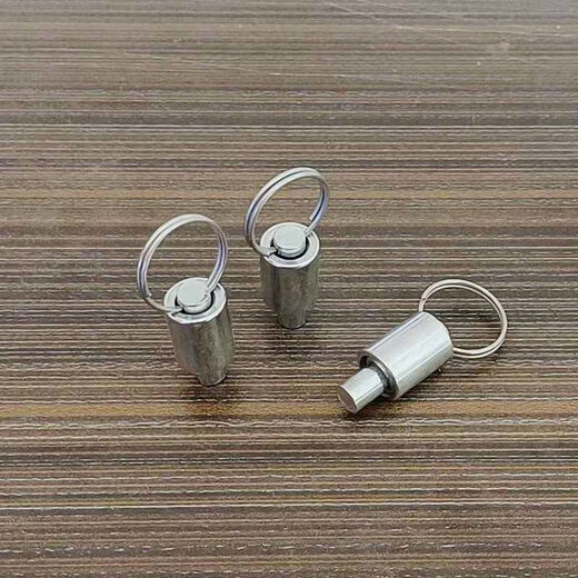 CLCEY thickened galvanized pull ring spring pin stool accessories positioning pin telescopic latch flat head pull ring spring bean hardware thickened galvanized pull ring spring pin 50 pieces
