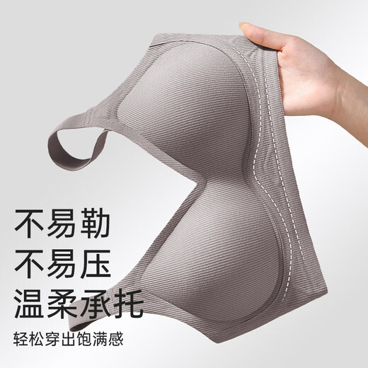 Urban Beauty Underwear Women's Small Breast Gathering, Seamless Top Support, Soft Support, Anti-sagging, Wireless Bra