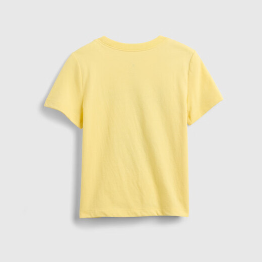 Gap Gap boys 2026 spring new pure cotton creative printed short-sleeved T-shirt children's wear US version 870066 yellow 100 /52 (2-3 years old)