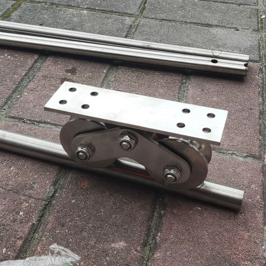 Fearless 04 stainless steel semi-circular track 2 sliding door track surface with expansion screws to avoid digging and burying simple track 041 straight track 22mm