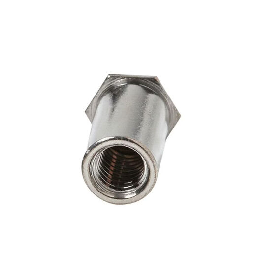 CLCEY blind hole pressure riveting stud M4M5M6 stainless steel nut column hexagonal extension fastener BSOS screw extension column BSOS-M4-191500 bottom holes 6 points 0