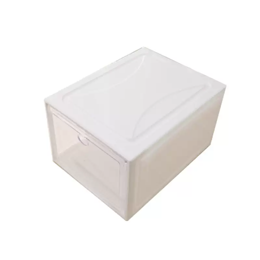 Yusen Memory Box Shoe Box PP Shoe Cabinet Combination Thickened Transparent Plastic Drawer Shoe Flip Dustproof Acrylic Storage Shoe Box Front Opening PP-Acrylic Front Opening Transparent 34x26x19CM