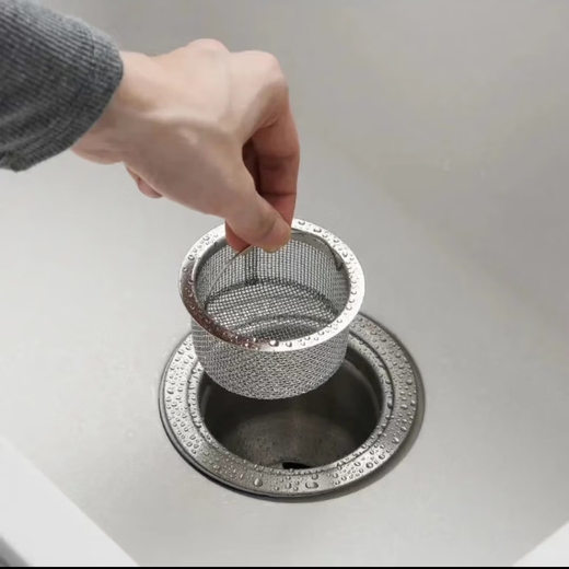 Shantou Lincun kitchen sink filter stainless steel vegetable basin anti-clogging leakage mesh sewer filter 3 bathroom filters hygienic and practical