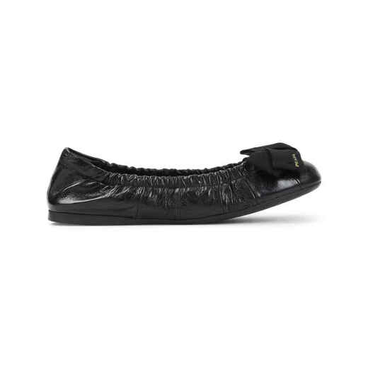 PRADA SS26 Light Luxury Women's Black Leather Ballet Flats BLACK 20 | 37.5 IT