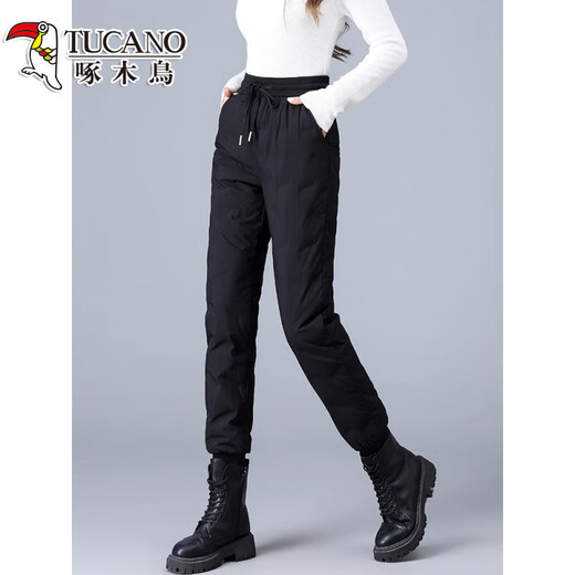 Woodpecker (TUCANO) goose down pants women's winter down pants women's outer wear cotton pants 2026 new extreme cold snow pants Northeast minus 40 pants regular style M