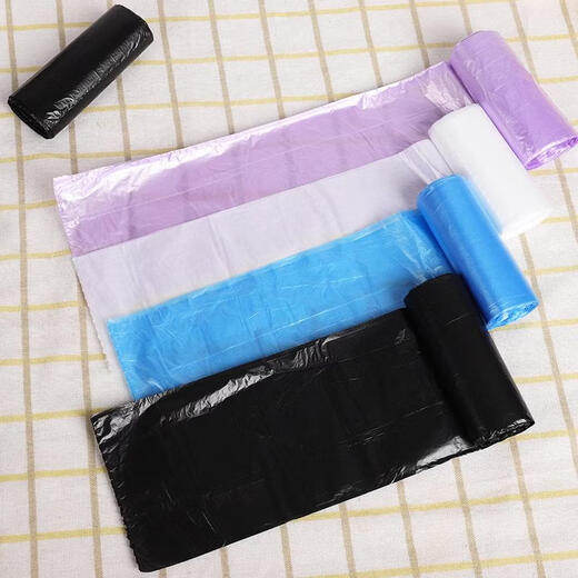 Yusenyi Desktop Mini Garbage Bag Disposable Thickened Household Small Car Cat Litter Cat Feces Trash Can Cleaning Plastic Bag Blue 60 PCS