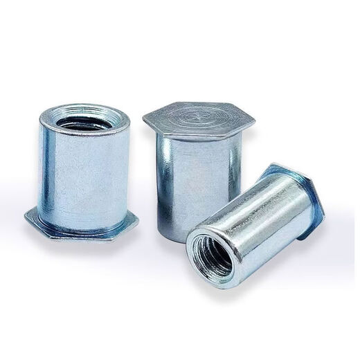CLCEY blind hole pressure riveting studs galvanized M2MM25 hollow thread national standard hexagonal round bearing inner sleeve cylindrical studs carbon steel blind hole BSO-M2-141000 outer diameter 4 points 2