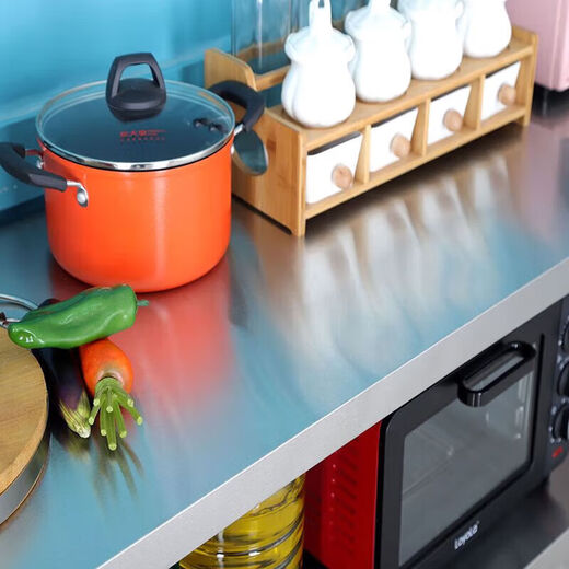 Tuojin stainless steel operating table stainless steel storage rack multi-layer floor-to-ceiling kitchen household multi-functional detachable microwave oven sun thickened length 70 width 40 height 80 - three layers