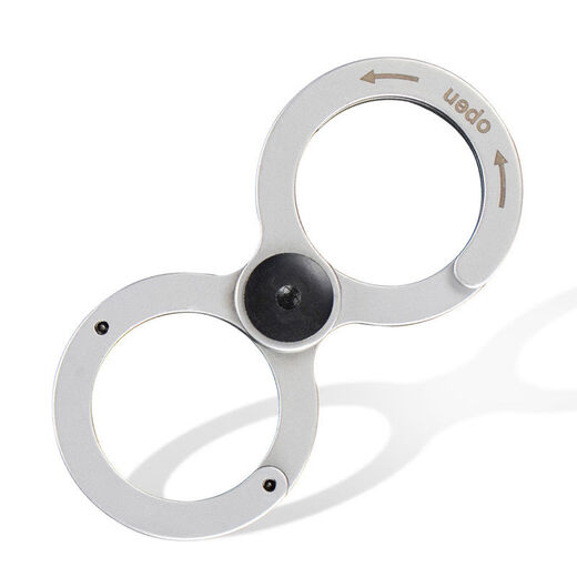 Outdoor 8-shaped hanging buckle multi-function 8-shaped carabiner travel backpack water bottle buckle camping hook key chain silver