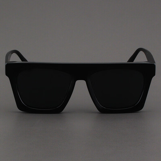Moscot Lemtosh Sonnenbrille Frauen europäische und amerikanische quadratische schwarze Dicke Brille Hip-Hop-Brett Sonnenschutz Big Face Polarisierte Sonnenbrille Männer Schwarze Rahmen + polarisierte graue Linse