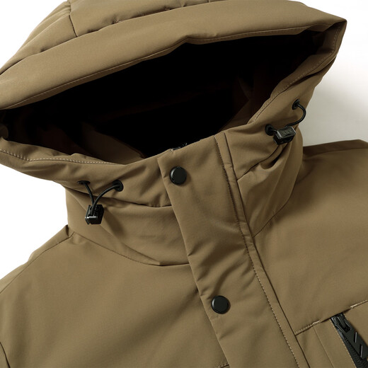 Мужской пуховик «Летающий на снегу», новый модный повседневный пуховик 90 с капюшоном, теплый уличный холодостойкий пуховик для мужчин