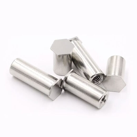 CLCEY blind hole pressure riveting stud M4M5M6 stainless steel nut column hexagonal extension fastener BSOS screw extension column BSOS-M4-191500 bottom holes 6 points 0