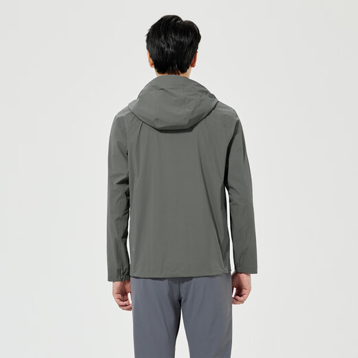 利郎【防水】风衣男薄款外套春款商务通勤防水防风男士外套连帽男装 灰绿（25CFY6002Y） M (165/84A)