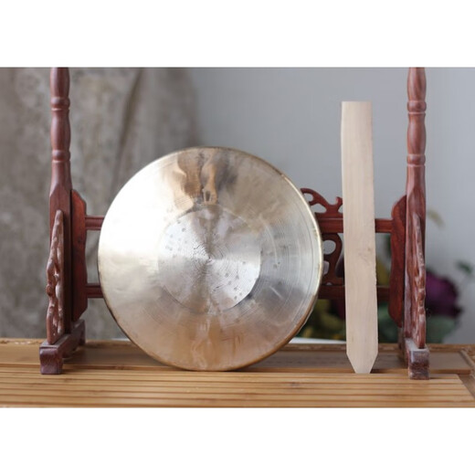 玄鹤乐器锣鼓 铜锣手锣 22厘米手锣 响铜小锣 送锣板 22cm 低音手锣