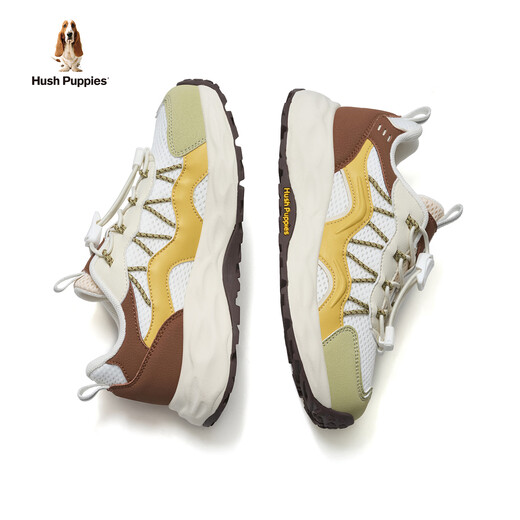 Hush Puppies Children's Shoes Children's Sports Shoes New Girls' Dad's Shoes Boys' Mesh Breathable Outdoor Mountaineering Casual Shoes for Middle and Large Children HP6605008 Wild Yellow 29