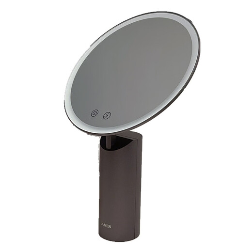 Cosmetic mirror LED lighted makeup mirror desktop mirror Internet celebrity smart makeup mirror gift souvenir outer box + gray smart mirror + shopping bag + 5x mirror