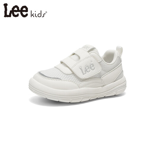 LEE KIDS children's shoes spring new children's dad shoes versatile mesh soft bottom running shoes for men and women white 26