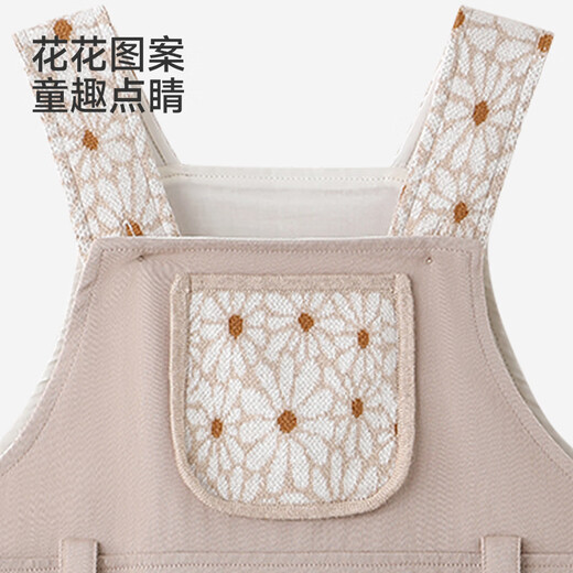 Ying's Haute Couture Series Children's Skirt Girls Suspender Skirt Spring and Summer New Cute Baby Girl Dress Khaki 100 cm